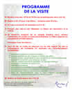 Programme de la visite